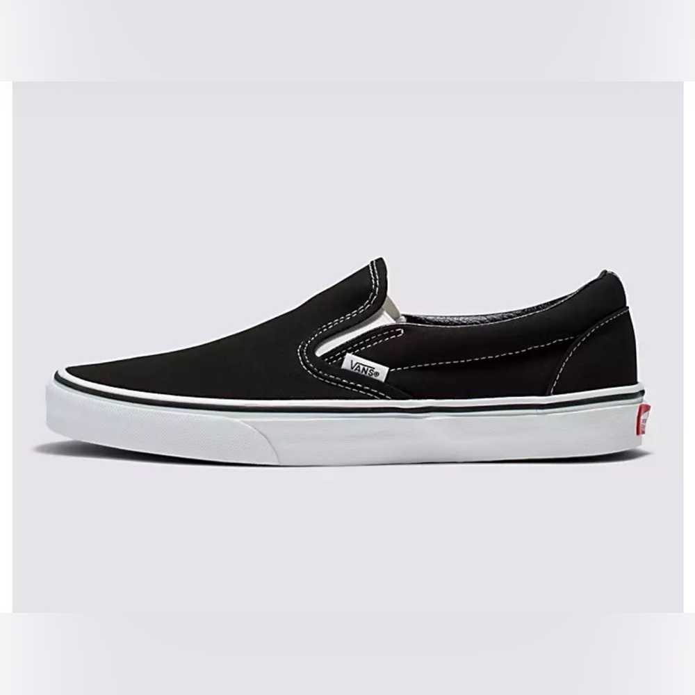 Black Slip On Vans Women’s: Size 8